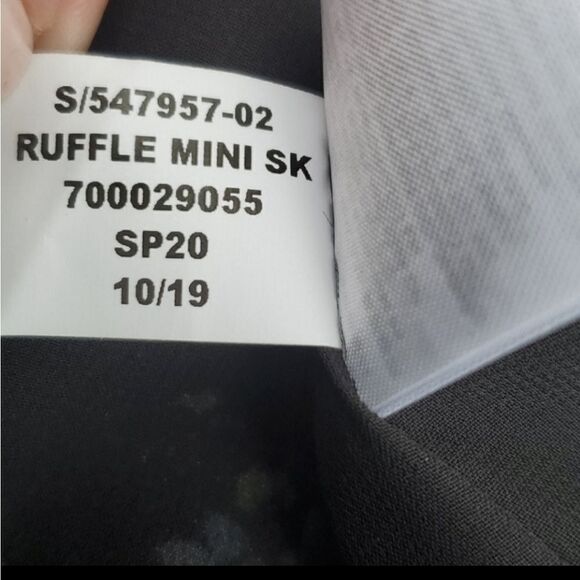 NEW 16 BANANA REPUBLIC RUFFLE WRAP BLACK BLUE GREEN flower Floral Mini Skirt NWT - Picture 5 of 12